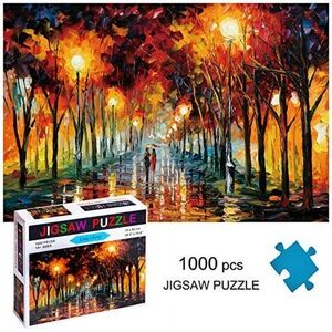 Puzzles for Adults 1000 Piece - Rainy Night Walk - Jigsaw Puzzles - Great Gifts